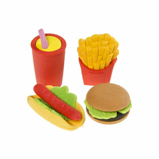 4 r&eacute;szes Fast Food rad&iacute;r k&eacute;szlet (Display doboz 12x)
