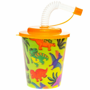 Dinoszauruszos Ital-/Fagylaltos Poh&aacute;r Sz&iacute;v&oacute;sz&aacute;llal - 250ml (12 db)