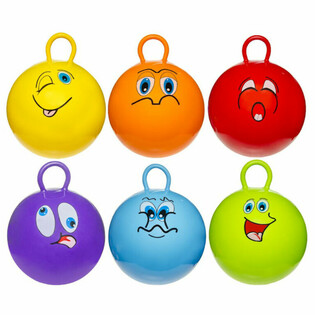 Ugr&aacute;l&oacute; labda - Smiley - &Aacute;tm&eacute;rő: 46 cm (6 db)