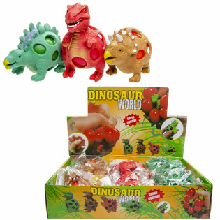 Squishy h&aacute;l&oacute;s dinoszaurusz labda - Display (12 db)