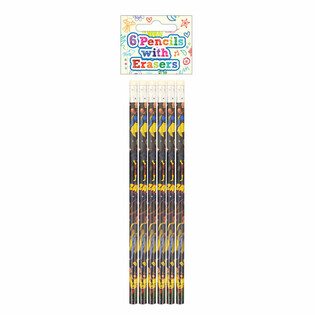 6 r&eacute;szes Szuperhős Ceruza &eacute;s Rad&iacute;r K&eacute;szlet - Display (24 k&eacute;szlet)