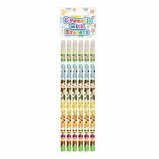 Dzsungel &Aacute;llatos Ceruza Rad&iacute;rral Szett (6 r&eacute;szes) - Display (24 szett)