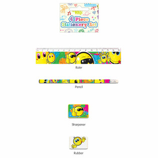 4 R&Eacute;SZES SMILEY &Iacute;R&Oacute;SZER K&Eacute;SZLET (24 db)