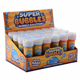 AQUA FUN - SZAPPANBUBOR&Eacute;K F&Uacute;J&Oacute;, 60ML T&Uuml;RELMI J&Aacute;T&Eacute;KKAL DISPLAYBEN (24 db)