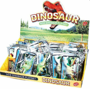 Dinoszaurusz j&aacute;t&eacute;kfigur&aacute;k kijelző (36 darab)