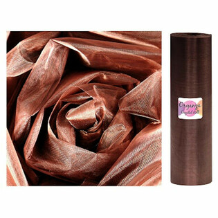 ORGANZA TEKERCS - 28 Cm x 25 M&Eacute;TER - CSOKOL&Aacute;D&Eacute;BARNA SZ&Iacute;N (1 db)