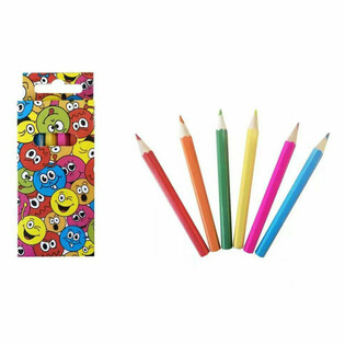 Smiley sz&iacute;nes ceruza k&eacute;szlet (6 darabos) - Display doboz 24 db