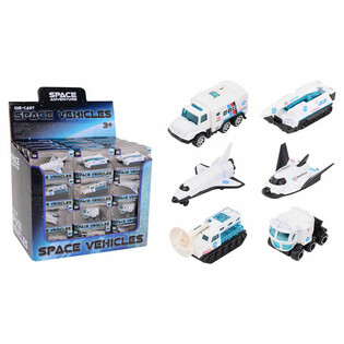 DIE CAST - SPACE ADVENTURE - ŰRHAJ&Oacute;S J&Aacute;RMŰVEK, 1:64 m&eacute;retar&aacute;ny - BEMUTAT&Oacute;BAN (48 db)