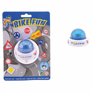 Bike Fun rendőrs&eacute;gi szir&eacute;na - f&eacute;ny &eacute;s hang gyerekker&eacute;kp&aacute;rhoz