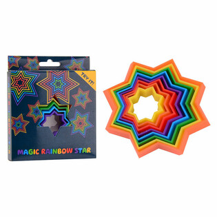 MAGIC STAR 3D FIDGET J&Aacute;T&Eacute;K - 3D MAGIC SHAPE - MAGIC FIDGET 3D - DOBOZBAN (24 db)