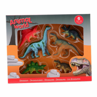 ANIMAL WORLD - Dinoszaurusz J&aacute;t&eacute;kk&eacute;szlet (6 Figura)