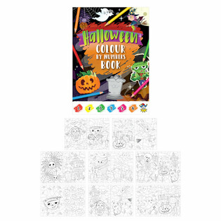Sz&aacute;m szerinti sz&iacute;nezőf&uuml;zet - Halloween (48 db)