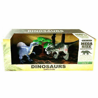 Dinoszaurusz j&aacute;t&eacute;k k&eacute;szlet luxus d&iacute;szdobozban - 3 r&eacute;szes