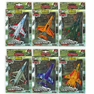 F&eacute;m Die-Cast F16 Rep&uuml;lőg&eacute;pek (6 db)
