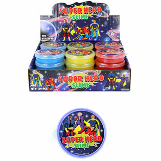 SZUPERHŐS SLIME DISPLAY-BEN (24 db)