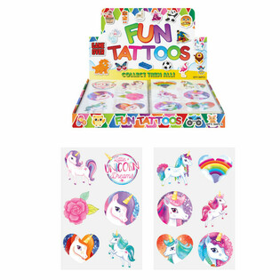 Fun Tattoos: Unikornis Display (96 darab)