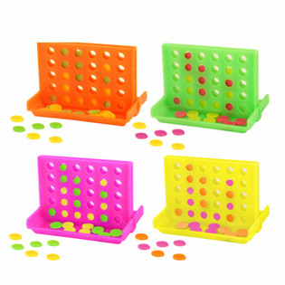 4-et egy sorba j&aacute;t&eacute;k display-ben - vegyes sz&iacute;nek (52 db)