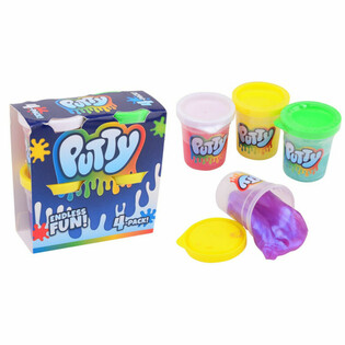 SLIME PUTTY - 4-ES CSOMAG  (12 db)