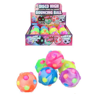 Vil&aacute;g&iacute;t&oacute; Disco Pattog&oacute; Labda - 6cm - Display 12 db