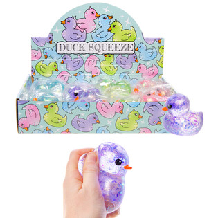 SQUEEZE DUCK NYOMKODHAT&Oacute; KACSA - MIX SZ&Iacute;NEK - DISPLAYBEN (12 db)