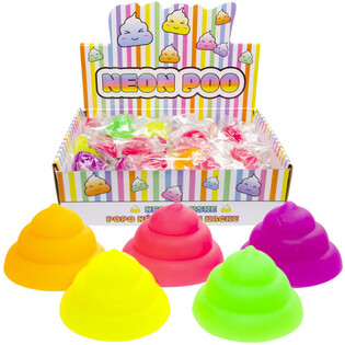 NEON KAKI STRESSZLABDA - MIX SZ&Iacute;NEK - DISPLAYBEN (50 db)
