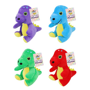 Pl&uuml;ss dinoszaurusz - 19 cm magas - vegyes sz&iacute;nek (12 db)