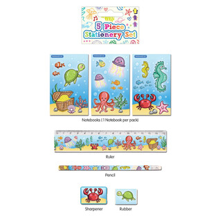 5 r&eacute;szes Sea Life &iacute;r&oacute;szer k&eacute;szlet (24 db)