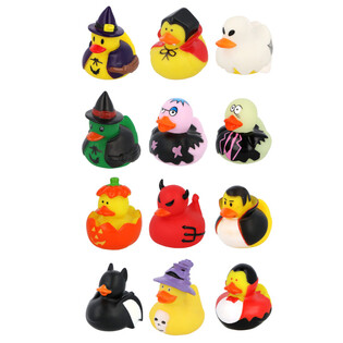Halloween gumikacsa mix (12 darab) - 6 x 5 cm