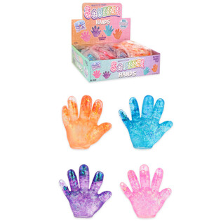 Nyomkodhat&oacute; k&eacute;z (Squeeze Hand) - Vegyes sz&iacute;nekben - Display-ben (12 db)