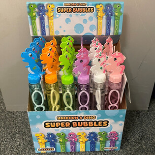 Bubor&eacute;kf&uacute;j&oacute; kardok Unikornis &eacute;s Dinoszaurusz - 120ml - 24 db