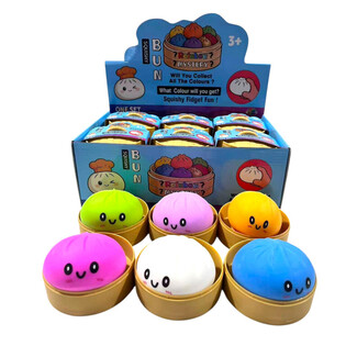 RAGE - Squishy Bun Dumplings NAGY (8.5 x 8.5 x 4.8 cm) - Vir&aacute;lis 2026 Fidget Toy (12 db)