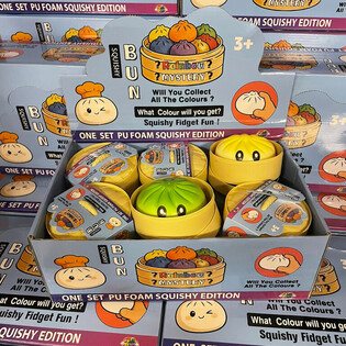 RAGE - Squishy Bun Dumplings NAGY - ONE SET PU FOAM SQUISHY EDITION (12 db)