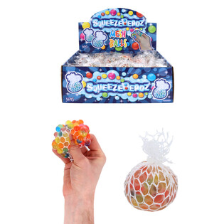 SQUEEZY BEADZ H&Aacute;L&Oacute;S NYOMKOD&Oacute;S LABDA DISPLAYBEN (36 db)