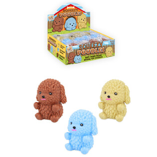 Stretchy Squishy ny&uacute;l&oacute;s pudlik kijelzőn (12 darab)