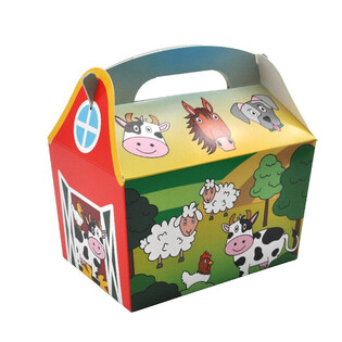 MEN&Uuml;BOX MODELL: TANYASI &Aacute;LLATOK - M&eacute;ret 18.5x12x19 CM - FOODBOX - KIDSBOX (24 db)