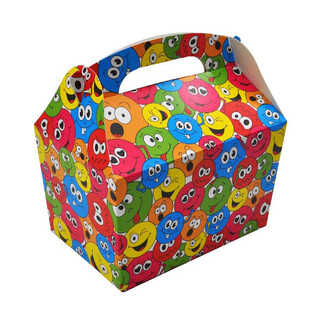 SMILEY MENU DOBOZ - M&eacute;ret: 18.5x12x19 CM - FOODBOX - KIDSBOX (24 db)