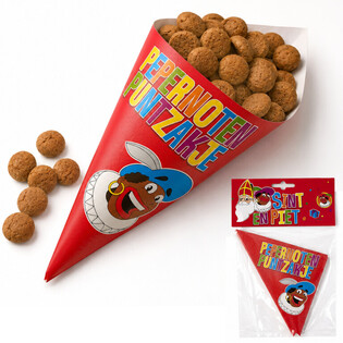 Mikulás és Piet kúpos édességes zacskók (36 db)