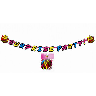 SURPRISE PARTY FELIRATOS GIRLAND - HOSSZ: 180 CM (6 db)