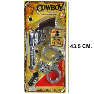 COWBOY K&Eacute;SZLET K&Aacute;RTY&Aacute;N - 5-&Ouml;S MODELL (6 db)