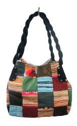 B-Fair Patchwork T&aacute;ska Kicsi Fekete - K&eacute;zműves (1 db)