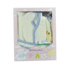 BABY BOW Gyermek F&uuml;rdők&ouml;peny S&aacute;rga / K&eacute;k
