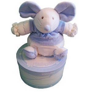 Baby Bow Pl&uuml;ss J&aacute;t&eacute;k D&iacute;szdobozban - 15-&ouml;s Modell (Eg&eacute;r, K&eacute;k/Feh&eacute;r)