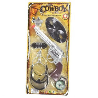 Cowboy j&aacute;t&eacute;kk&eacute;szlet k&aacute;rty&aacute;n - 7-es modell (6 r&eacute;szes)
